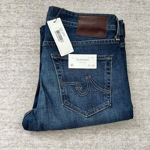 NWT Mens AG slim straight jeans 31x34